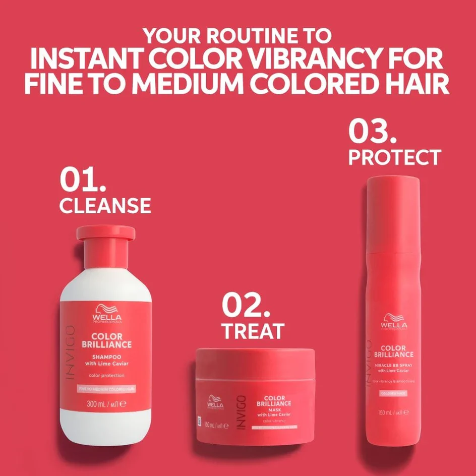 Wella Invigo Colour Brilliance Vibrant Colour Mask Fine/Normal Hair 150ml - Image 8