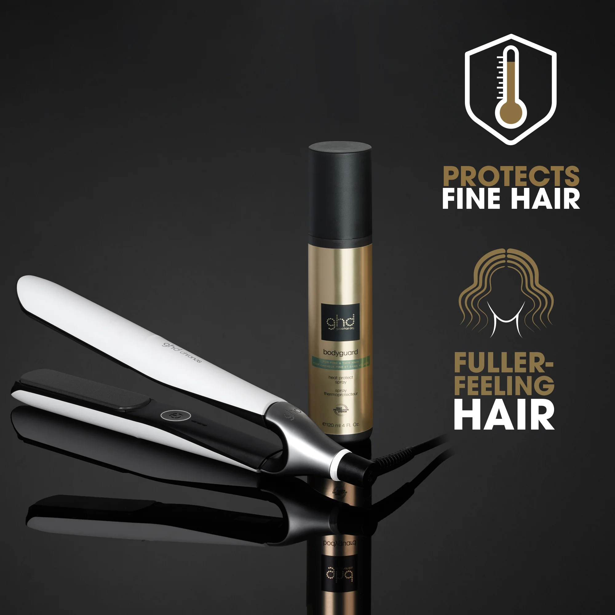 ghd Bodyguard - Heat Protect Spray For Fine & Thin Hair - Image 2