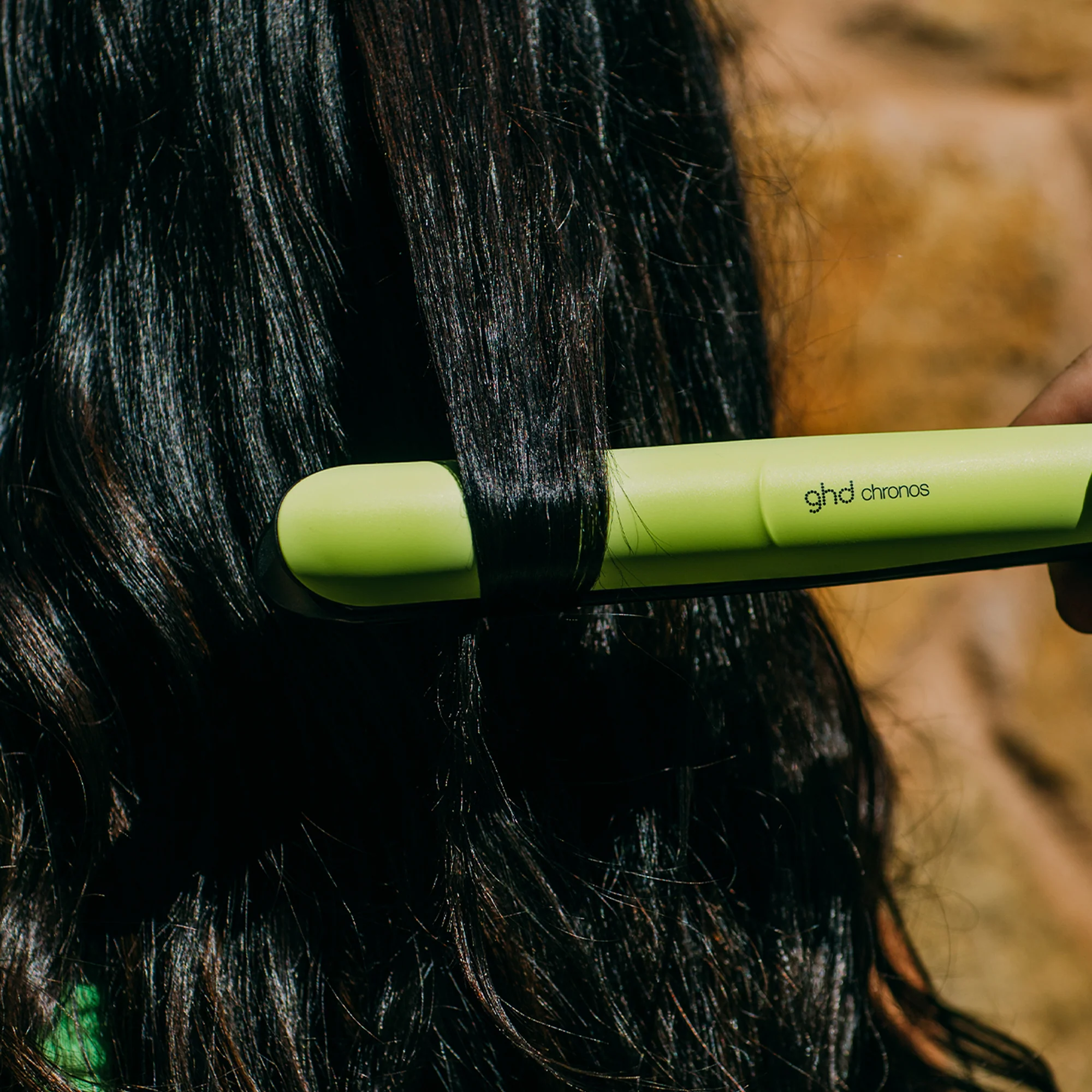 ghd Chronos - Hair Straightener in Cyber Lime Colour Crush - Image 3