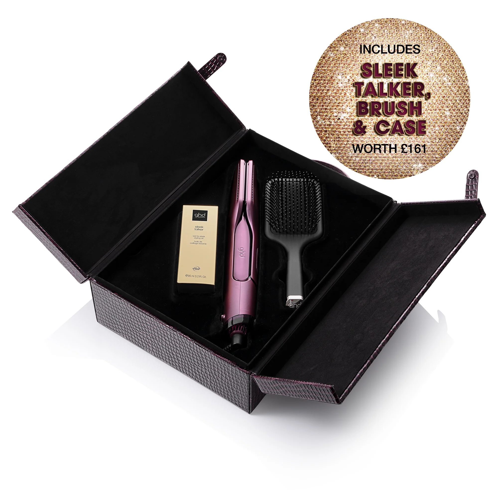 ghd Duet Style Limited Edition Gift Set - 2-in-1 Hot Air Styler In Cherry Chic, With Luxe Vanity Case, No Heat Damage - Image 2