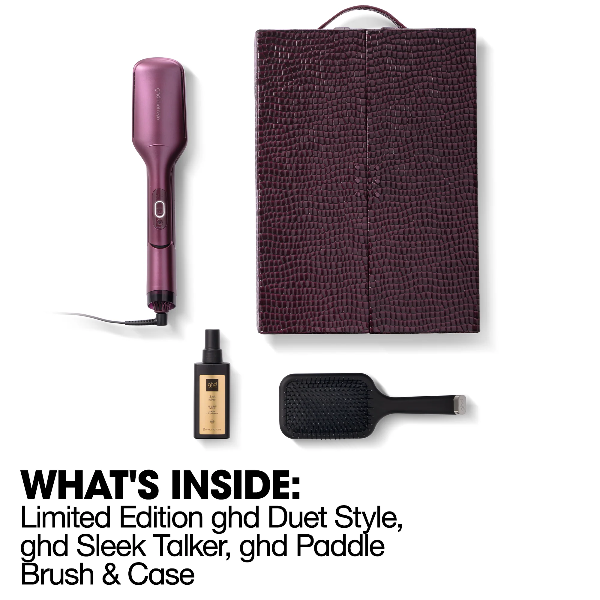 ghd Duet Style Limited Edition Gift Set - 2-in-1 Hot Air Styler In Cherry Chic, With Luxe Vanity Case, No Heat Damage - Image 3