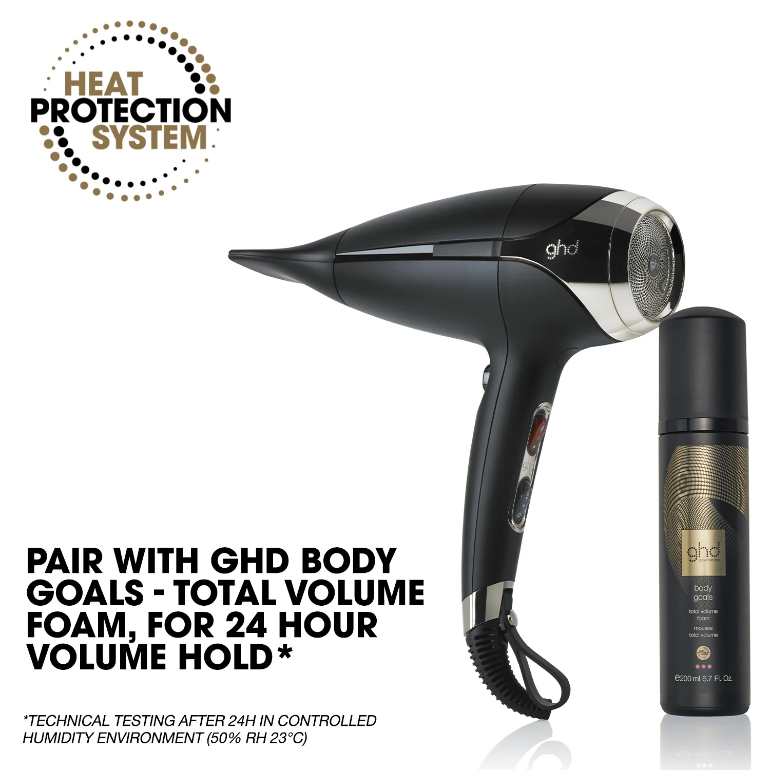 ghd Helios™ Professional Hair Dryer In Black - Image 3