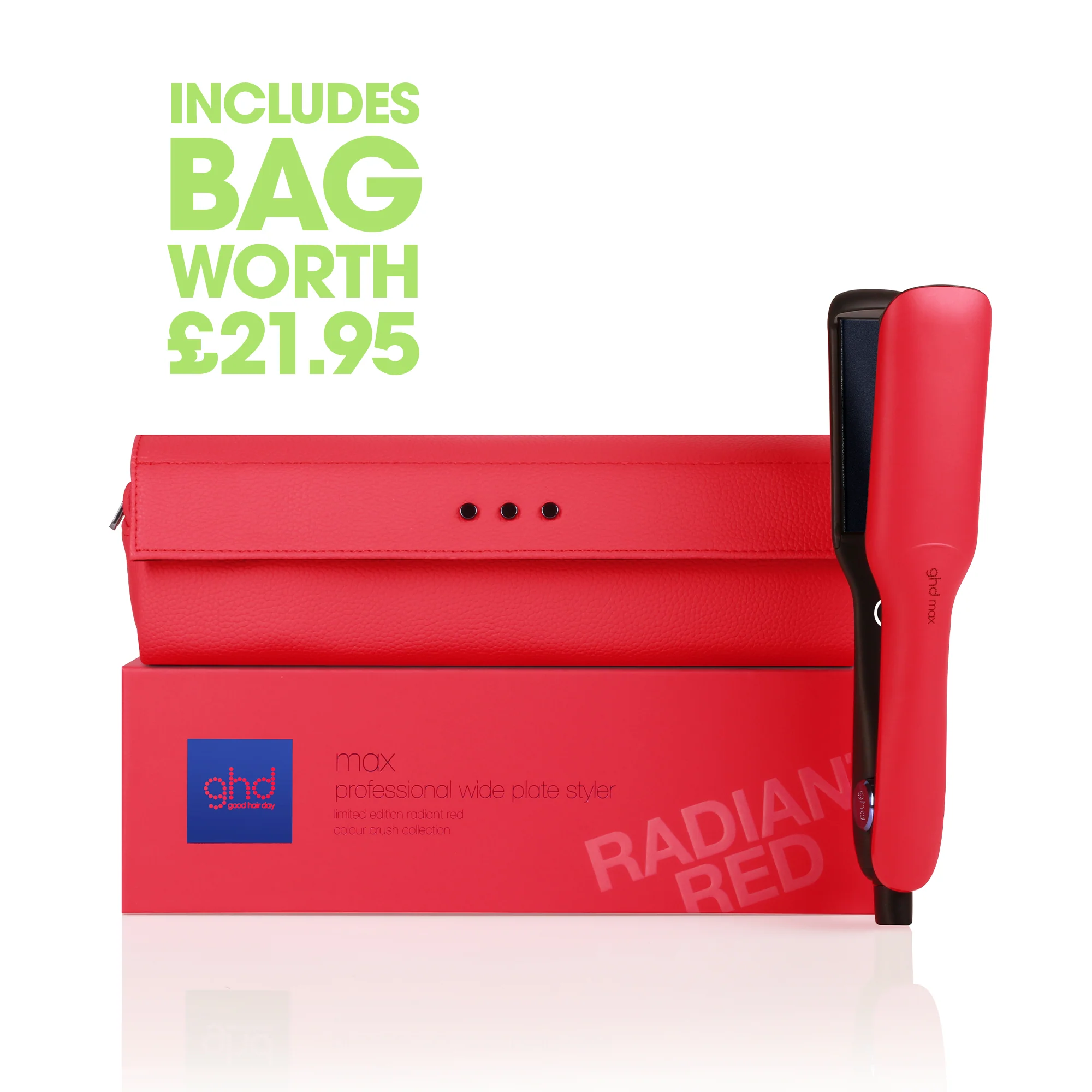 ghd Max - Wide Plate Hair Straightener in Radiant Red - Image 6