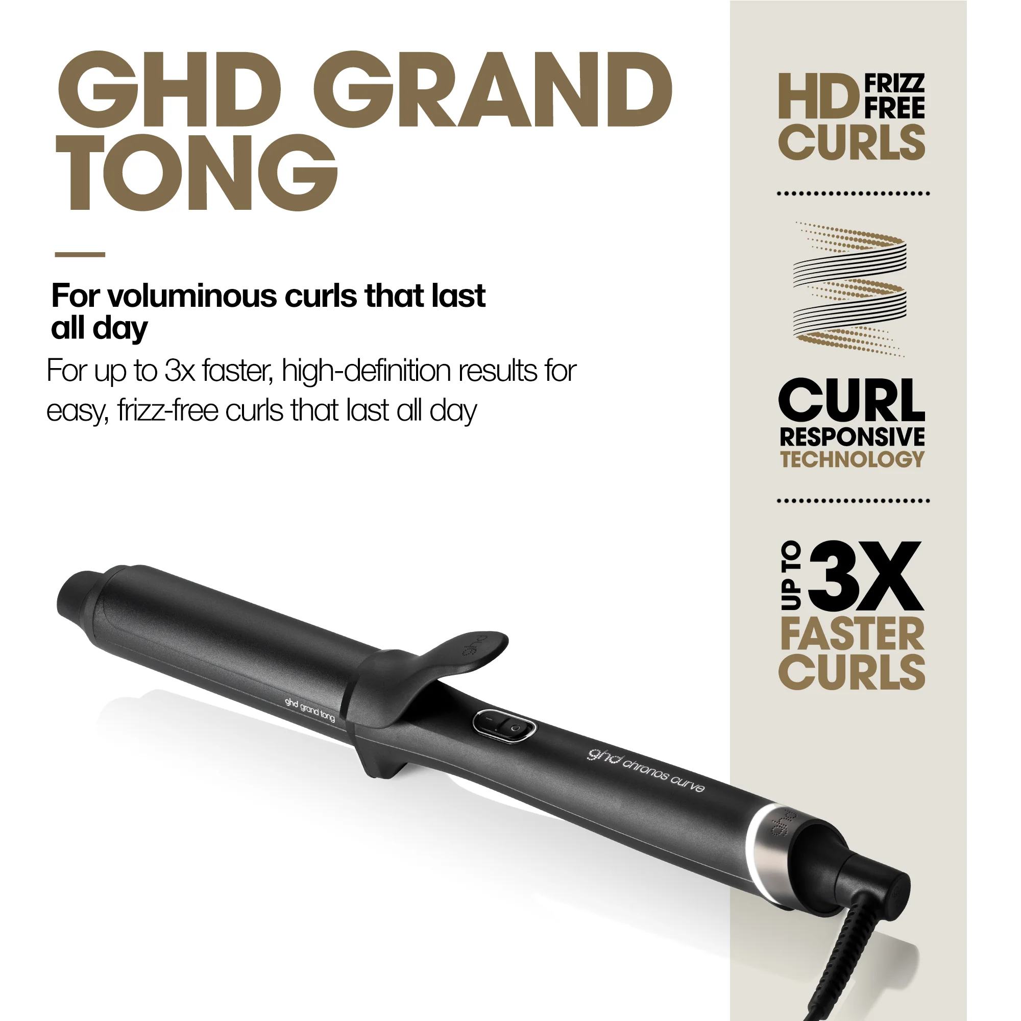 ghd NEW Chronos Curve Grand Tong- 32mm Hair Curler - Image 3