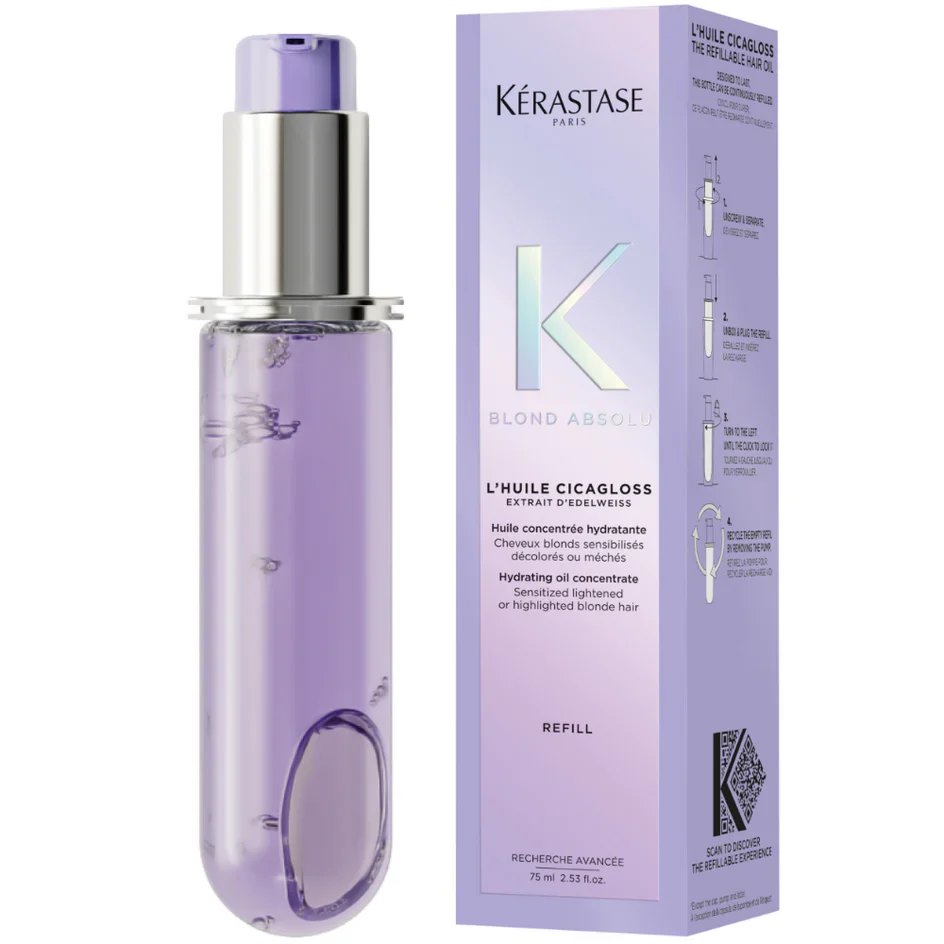 Kérastase Blond Absolu L'huile Cicagloss Refill Capsule Hair Oil, For Blonde Hair 75ml - Image 2