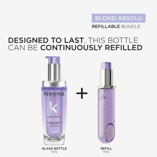 Kérastase Blond Absolu L'huile Cicagloss Refillable Hair Oil, For Blonde Hair 75ml - Image 6