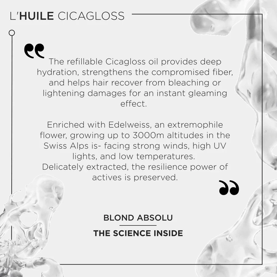 Kérastase Blond Absolu L'huile Cicagloss Refillable Hair Oil, For Blonde Hair 75ml - Image 9
