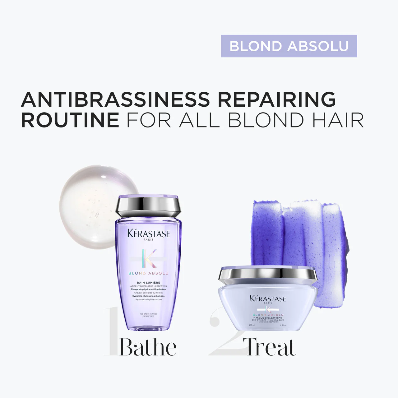 Kérastase Blond Absolu Masque Ultra-violet Purple Hair Mask 200ml - Image 6