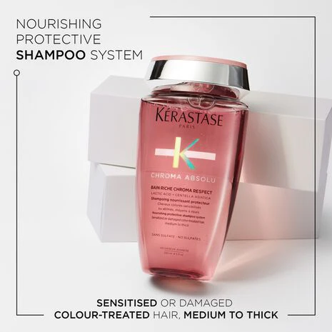 Kérastase Chroma Absolu For Medium To Thick Hair Shampoo 250ml - Image 3