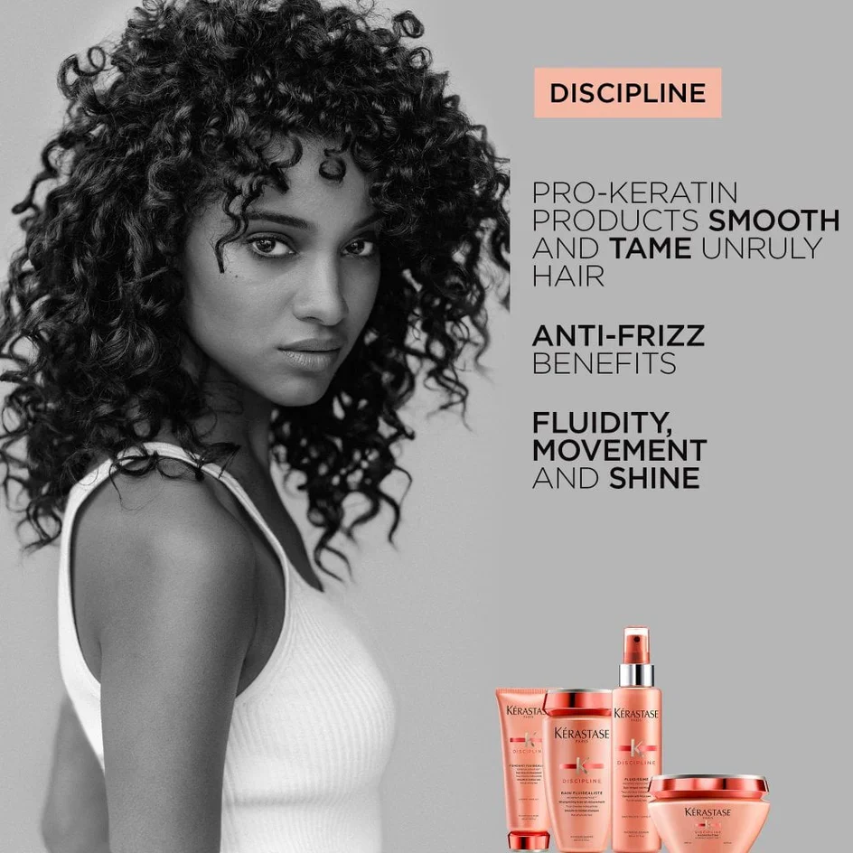 Kérastase Discipline Keratin Thermique Heat Protectant Blow-Dry Cream150ml - Image 6