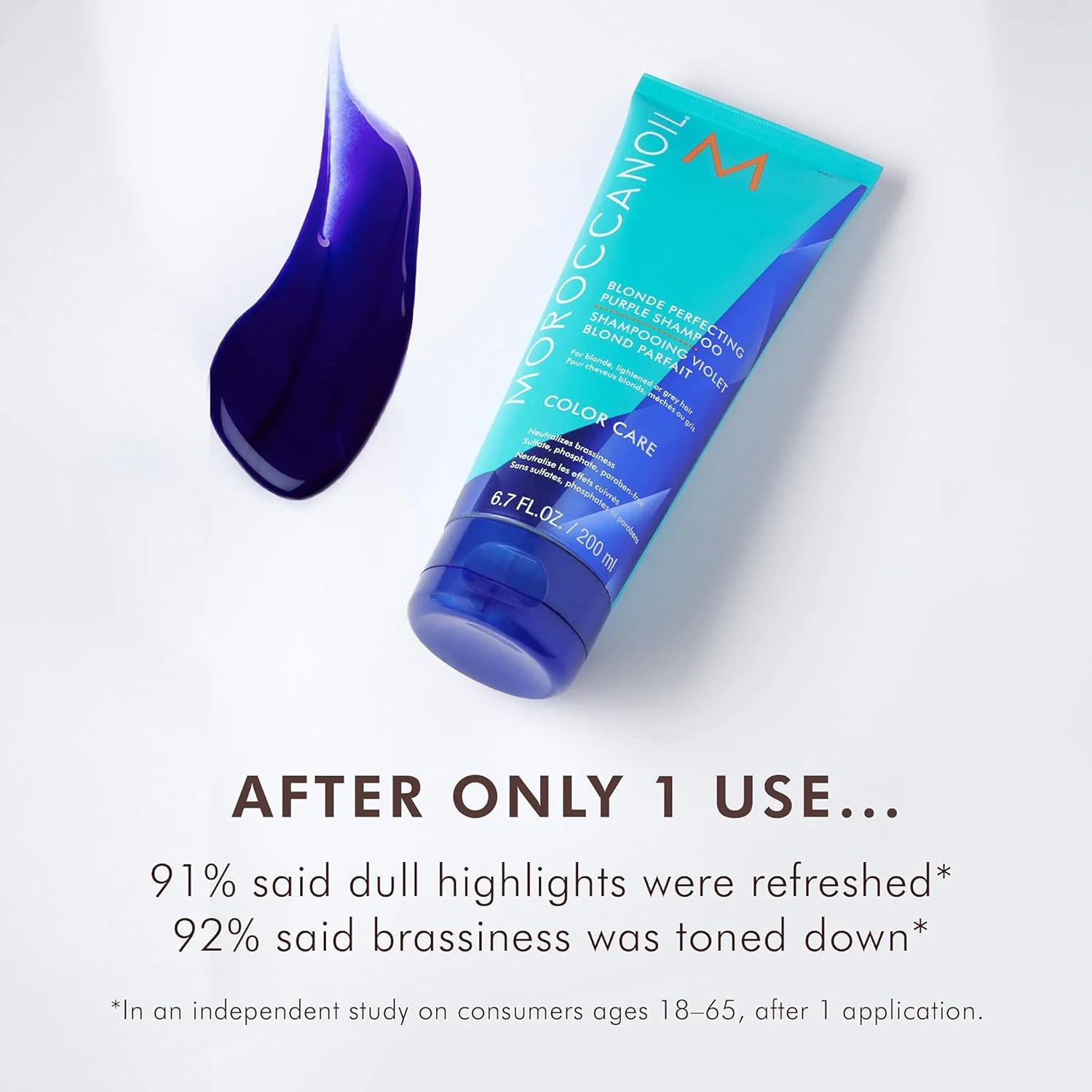 Moroccanoil Blonde Perfecting Shampoo 200ml - Image 7