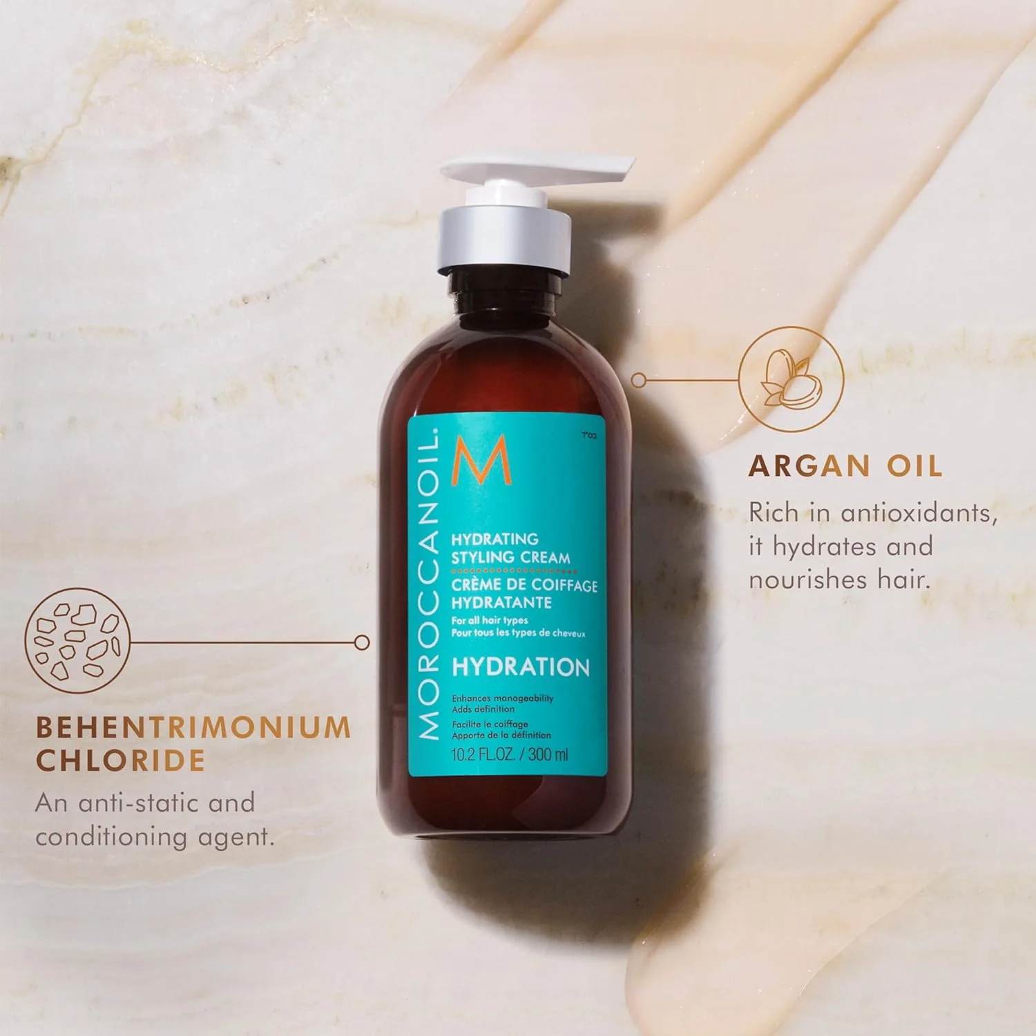 Moroccanoil Hydrating Styling Cream 300ml - Image 3