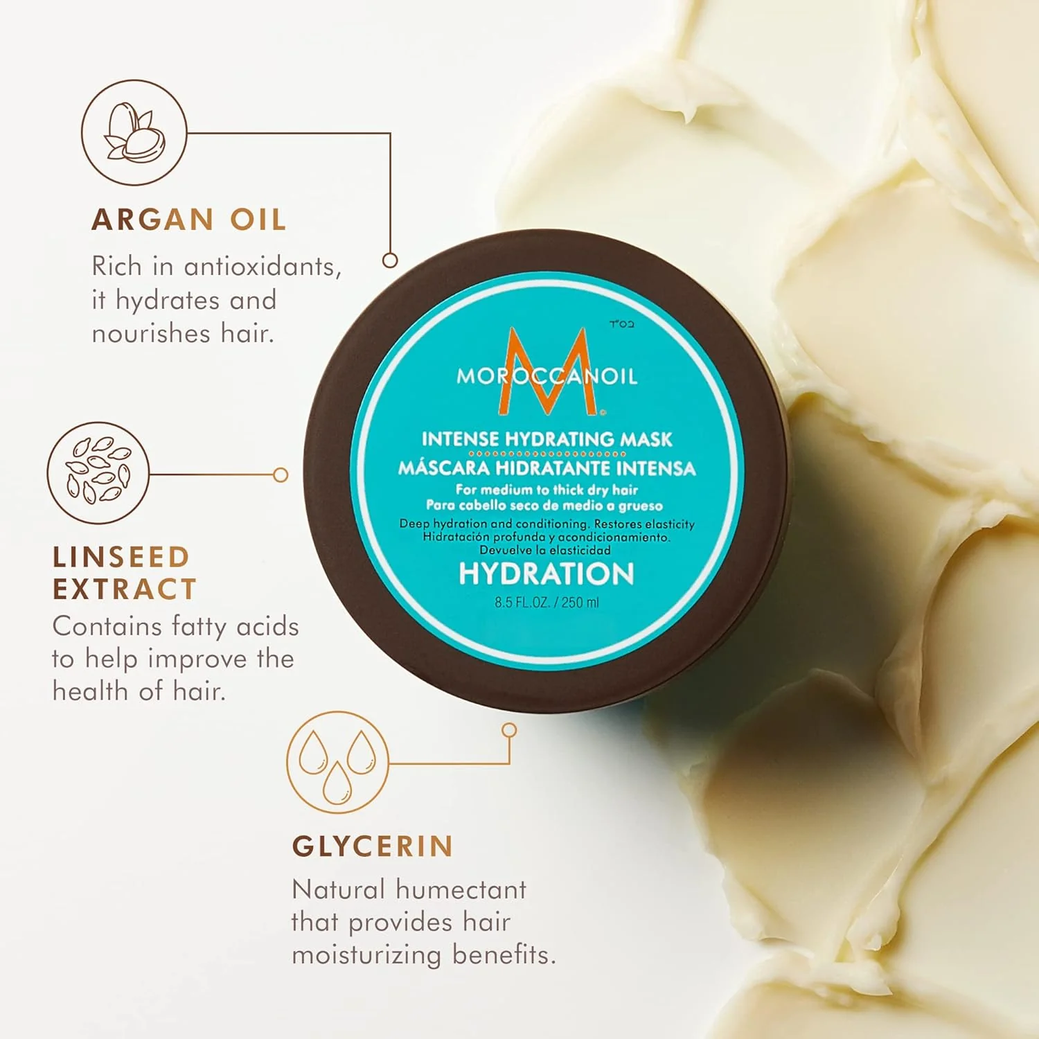 Moroccanoil Intense Hydrating Mask 250ml - Image 4