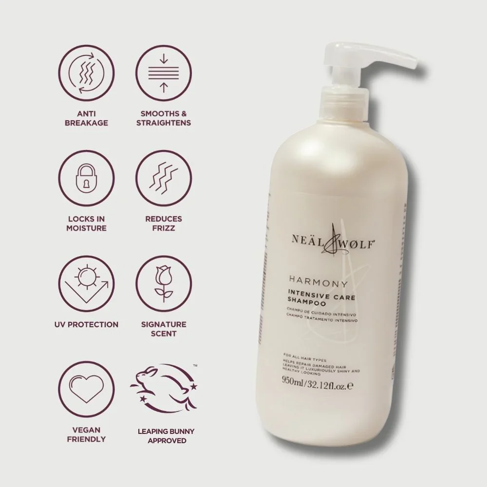 Neal & Wolf Cleanse & Treat 950ml Daily Shampoo & Harmony Intensive Treatment - Image 3