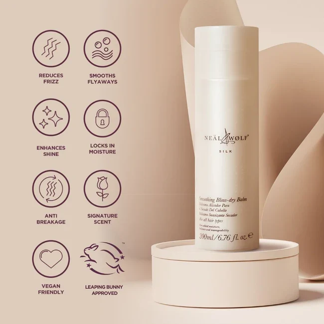Neal & Wolf SILK Smoothing Blow-dry Balm 200ml - Image 4