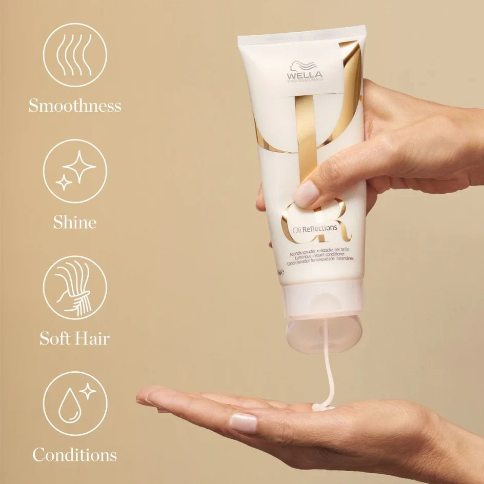 Wella Oil Reflections Luminous Instant Conditioner 200ml - Image 3
