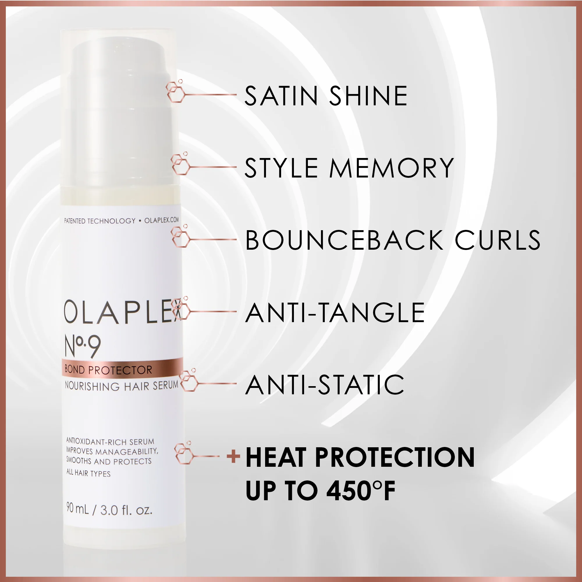 Olaplex No. 9 Bond Protector Heat Protection and Frizz Reduction Nourishing Hair Serum 90ml - Image 5