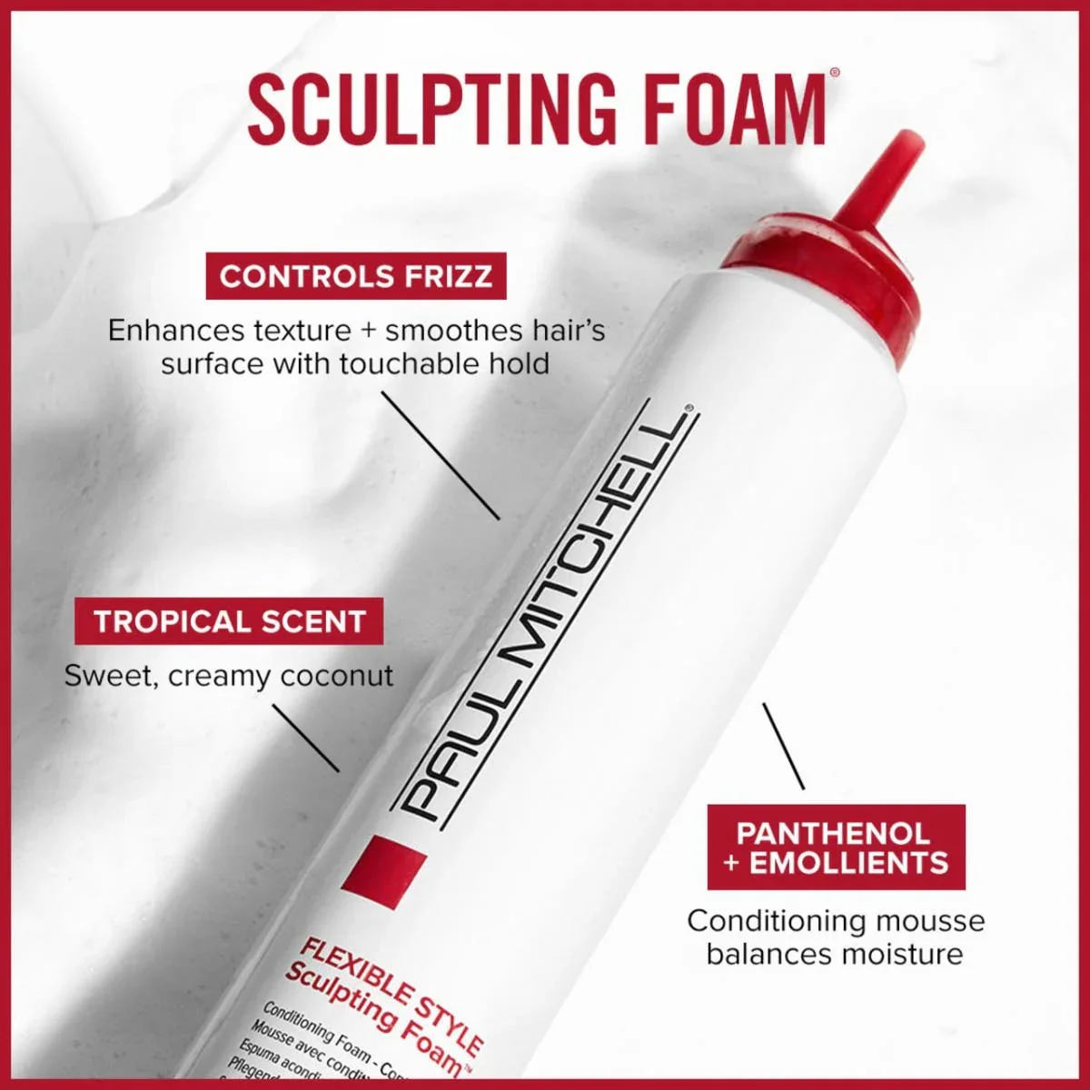 Paul Mitchell Paul Mitchell Flexible Style Sculpting Frizz Control Foam 200ml - Image 2