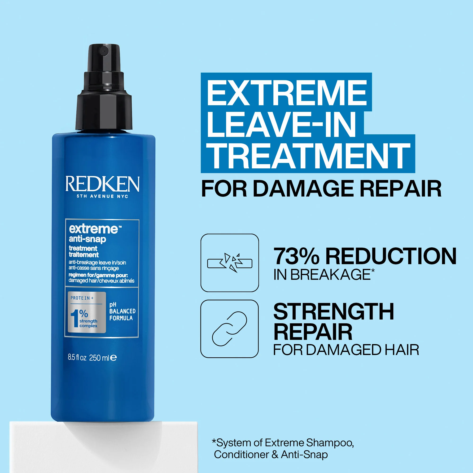 Redken Extreme Shampoo, Conditioner & Anti-Snap Bundle - Image 3