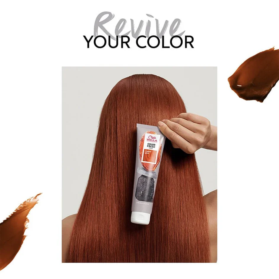 Wella Color Fresh Semi-Permanent Colour Mask - Copper Glow 150ml - Image 3