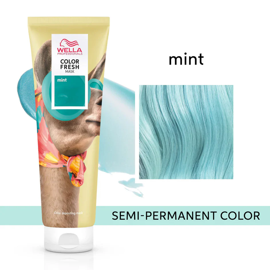 Wella Color Fresh Semi-Permanent Colour Mask - Mint 150ml - Image 2